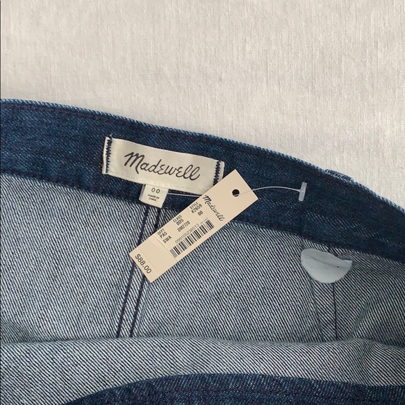 NWT Madewell Raw Hem Denim Wrap Skirt - Picture 6 of 6